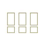 Kit moulure d�cor 12 - 220 � 300cm - moulure murale bois 100%fsc pour habillage mur complet