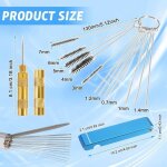 Kit de nettoyage pour carburateur, nettoyant de carburateur, aiguilles de nettoyage des buses, outil ...