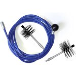 Kit de nettoyage de chemin�e po�le � granul�s. 2 brosses � ramoneur flex. compatible avec tout type de ...
