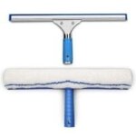 Kit de nettoyage de fen�tre, raclette � vitre et microfibre chiffon, raclette douche avec l�vre en caoutchouc, ...