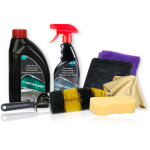 Kit nettoyage jantes voiture dunlop 7 pi�ces - auto, nettoyant jantes, brosse roue, 2 microfibres, �ponges ...