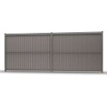 Kit occultant pvc pour panneaux rigide haut 103 x larg 250 cm gris 7039