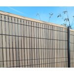 Kit occultant pvc pour panneaux rigide haut 173 x larg 250 cm effet bois clair