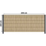 Kit occultation bois - l2, 5 x h1, 03m - epicea - autoclave - protege contre insecte & champignons - ...