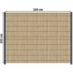 Kit occultation bois - l2, 5 x h1, 93m - epicea - autoclave - protege contre insecte & champignons - ...