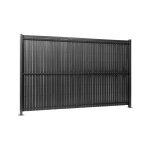Gardenode - kit occultation lattes pvc pour panneau rigide maille 55 h 1m53 l 2m50 gris anthracite