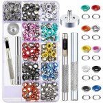 Kit oeillets, 500 ensembles ?illets 5mm ?illets, oeillets m�talliques, 10 couleurs kit oeillets ?illets ...