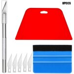 Kit d'outils de lissage de papier peint 8 pièces, raclette en vinyle, raclette en feutre, outil de coupe ... Kit d'outils de lissage de papier peint 8 pièces, raclette en vinyle, raclette en feutre, outil de coupe ...