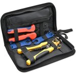 Kit d'outils solaires compatibles avec le connecteur mc4 qoltec pince  sertir et pince  dnuder automatique ...