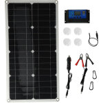 Kit panneau solaire 100w avec contr�leur 10a - module photovolta�que pour voiture et bateau