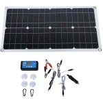 Kit de panneau solaire 100w ip67 �tanche avec contr�leur dc 12v 24v 20a panneau solaire portable pour ...
