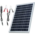 Kit de panneau solaire flexible 60 w dc 5 v / 18 v ip65 rsistant  l'eau / pince crocodile dc / 1 chargeur ...