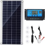 Kit de panneaux solaires flexibles monocristallins 100 w 12 v pour recharger une batterie 12 v / voiture ...