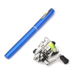 Kit de pêche pliable : canne à pêche télescopique et moulinet mini Kit de pêche pliable : canne à pêche télescopique et moulinet mini