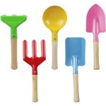 Kit de pelle � main pour enfants � partir de 3 ans - avec pelle, r�teau, b�che, cuill�re, fourchette, ...