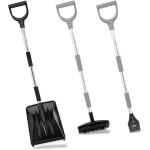 Kit de pelle � neige 3 en 1 portable pelle � neige avec grattoir � glace et brosse � neige, poign�e en ...