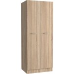 Kit armadio 2 ante 71x51, 5xh181 cm rovere