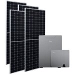 Kit photovoltaque de 3 kw compos d'un onduleur hybride midea mhelios flex - a de 6 kw et d'un pack ...