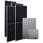 Kit photovoltaque de 6 kw compos d'un onduleur hybride midea mhelios flex - a de 6 kw et d'un pack ...