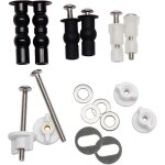 Kit de pi�ces de rechange pour abattant wc, vis et boulons pour abattants wc universels, charni�res m�tallique ...