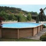 Kit piscine béton naturalis 2 décagonale 6, 36 x 4, 74 x 1, 30m aspect bois Kit piscine béton naturalis 2 décagonale 6, 36 x 4, 74 x 1, 30m aspect bois