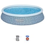 Kit piscine gonflable bestway - fast set - 396 x 84 cm - ronde (filtre a cartouche, 1 cartouche) 57376 ... Kit piscine gonflable bestway - fast set - 396 x 84 cm - ronde (filtre a cartouche, 1 cartouche) 57376 ...