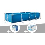 Intex - kit piscine tubulaire rectangulaire 3, 00 x 2, 00 x 0, 75 m + b�che � bulles + 6 cartouches