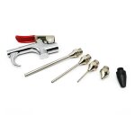 Kit de pistolet à air avec 5 buses interchangeables, pistolet à air comprimé en alliage de zinc kit soufflette ... Kit de pistolet à air avec 5 buses interchangeables, pistolet à air comprimé en alliage de zinc kit soufflette ...