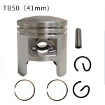 Kit piston 41mm complet pour moteur 50cc - compatible tb50, geely50 et similaires - piston, segments, ...
