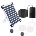 Kit de pompe � air solaire 5 w, 3 modes de fonctionnement, a�rateur de bassin, oxyg�nateur � bulles, ...
