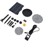 Kit de pompe à eau à énergie solaire extérieure 4w, pompe d'arrosage pour bain d'oiseaux, jardin, piscine, ... Kit de pompe à eau à énergie solaire extérieure 4w, pompe d'arrosage pour bain d'oiseaux, jardin, piscine, ...