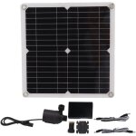 Kit de pompe  eau solaire, fontaine d'eau, pompe d'irrigation de fleurs, dc12v 22w avec panneau solaire ...