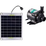 Kit pompe �lectrique 10 w pour bassin � poissons, panneau solaire sans balais 12 v, d�coration de jardin, ...