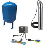 Calpeda - kit pompe immerge multicellulaire + coffret de gestion eau de pluie / eau de ville + rservoir ...