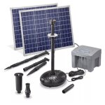 Solairepratique - kit pompe solaire bassin jet d'eau pro batt led 2600l - 100w avec batterie et anneau ... Solairepratique - kit pompe solaire bassin jet d'eau pro batt led 2600l - 100w avec batterie et anneau ...