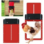 Jamais utilis�]kit de porte de poulailler automatique, porte de poulailler automatique � piles avec minuterie ...