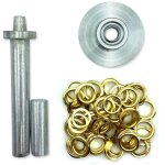 Kit pose - ?illets pour bche : installation facile et rapide - diamtre 16 mm - 10 oeillets - - gris ...