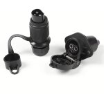 Kits prise 3 broches remorque male / femelle 12v 24v connecteur fiche attelage camion 3 broche pour v�hicules ...