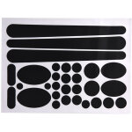 Kit de protection autocollant pour base et cadre de v�lo, film d�coratif noir