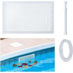 Kit de protection pour �cumoire de piscine, filet r�cup�rateur de feuilles, syst�me de filet � ressort ...