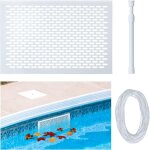 Kit de protection pour cumoire de piscine, filet rcuprateur de feuilles, systme de filet  ressort ...