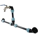 Kit de raccordement ibc, kit de connexion pour r�servoirs d'eau de pluie ibc avec col de cygne 3 / 4', ...