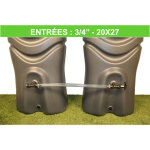 Kit de raccordement souple pour rcuprateurs d'eau de pluie (filetage 3 / 4'' - 20x27)