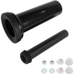 Kit de raccordement pour wc mural 300 mm - joint d'�coulement - tuyau de chasse avec capuchons (tuyau ...