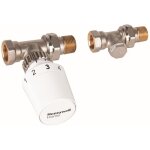 Kit pour radiateurs à alimentation latérale : tête t5019 + robinet thermostatique droit avec préréglage ... Kit pour radiateurs à alimentation latérale : tête t5019 + robinet thermostatique droit avec préréglage ...