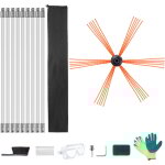 Mophorn - kit de ramonage 9m, 9 tiges flexibles en nylon renforc, brosse 360 degrs, nettoyeur ergonomique, ...