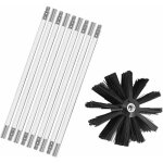 Kit de ramonage, cheminee outil nettoyage de cheminée brosses kit comprenant 9 tiges flexibles de 410 ... Kit de ramonage, cheminee outil nettoyage de cheminée brosses kit comprenant 9 tiges flexibles de 410 ...