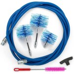 Kit ramonage po�le � granul�s, kit nettoyage conduit po�les � granul�s avec rallonge flexible 3 m�tres ...