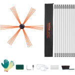 Mophorn - vevor kit de ramonage poele pellet cheminee 10 m brosse de nettoyage 360° avec 10 tiges flexibles ... Mophorn - vevor kit de ramonage poele pellet cheminee 10 m brosse de nettoyage 360° avec 10 tiges flexibles ...