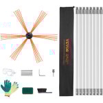 Mophorn - vevor kit de ramonage poele pellet cheminee 8 m brosse de nettoyage 360° avec 8 tiges flexibles ... Mophorn - vevor kit de ramonage poele pellet cheminee 8 m brosse de nettoyage 360° avec 8 tiges flexibles ...